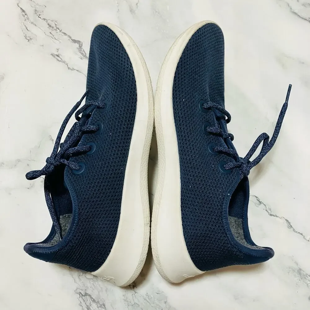 Allbirds Sneakers Mens 10 Blue Tree Runners Weave Walking Everyday Shoes